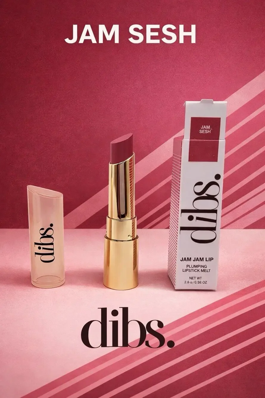 dibs. - Shade: JAM SESH - Jam Jam Lip Plumping Lipstick Melt - .08 oz/ 2.5 g